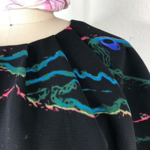 & Other Stories Oil Spill Dress Pencil Color Spill - Picture 2 of 10